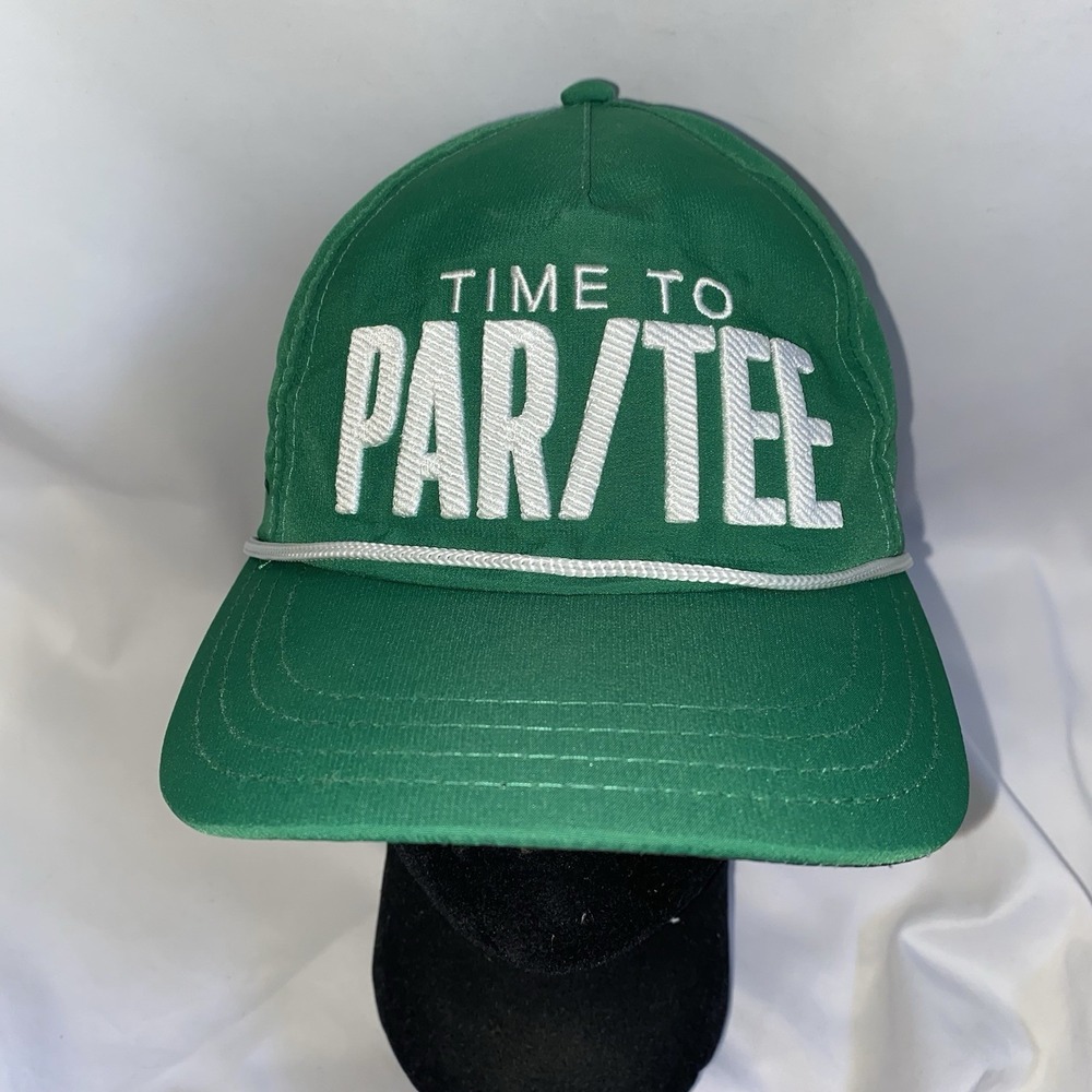 Time To Par/Tee Green Golf Snapback Hat Cap Pelican Hill